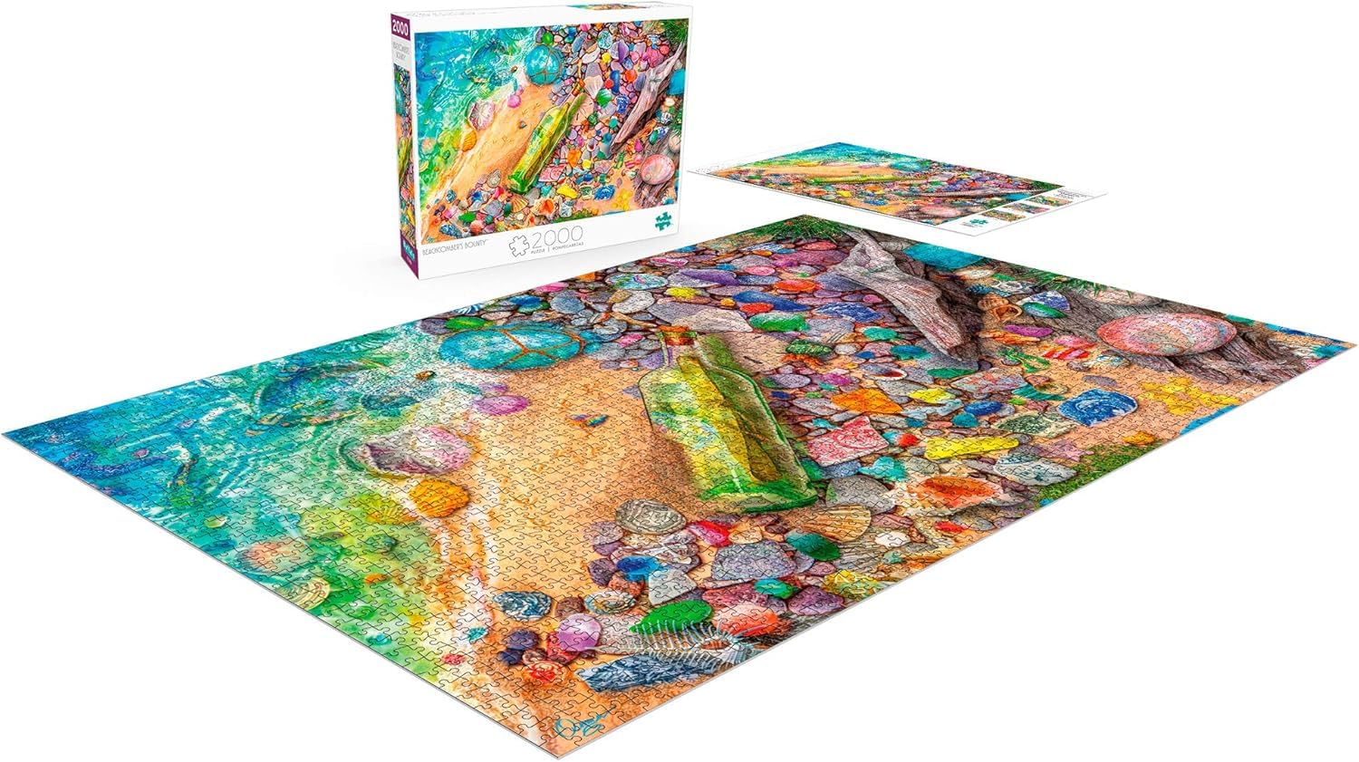 Buffalo Games - Aimee Stewart - Beachcomber’s Bounty - 2000 Piece Jigsaw Puzzle for Adults Challenging Puzzle Perfect for Game Nights - Finished Size is 38.50 x 26.50 - Image 4