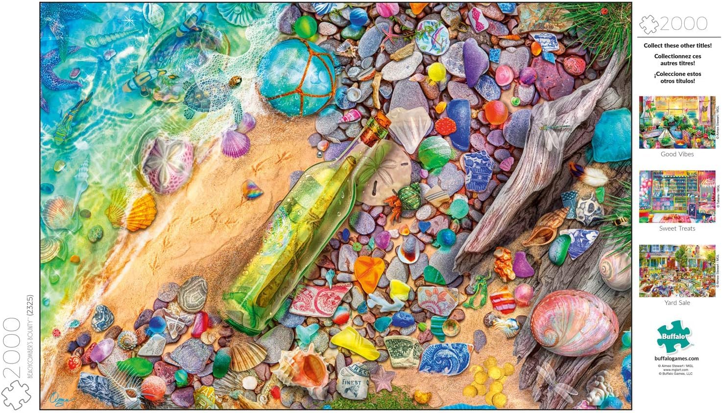 Buffalo Games - Aimee Stewart - Beachcomber’s Bounty - 2000 Piece Jigsaw Puzzle for Adults Challenging Puzzle Perfect for Game Nights - Finished Size is 38.50 x 26.50 - Image 5