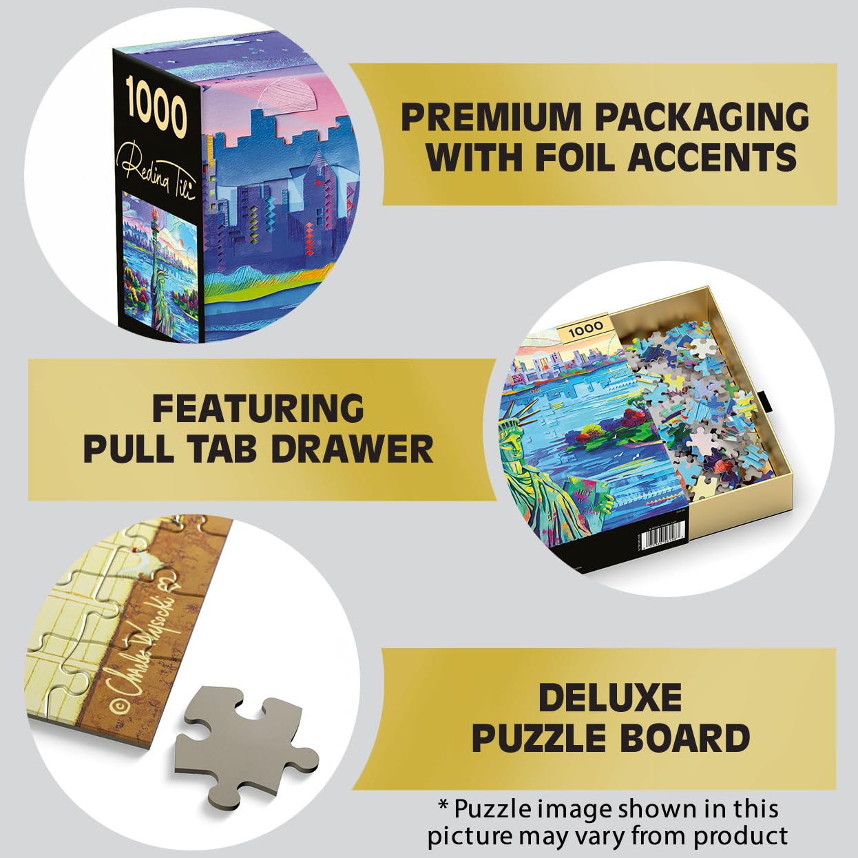 Buffalo Games – Celebrate Liberty 1000 Piece Jigsaw Puzzle for Adults, Gold Collection Statue of Liberty Puzzle by Redina Tili - Image 4