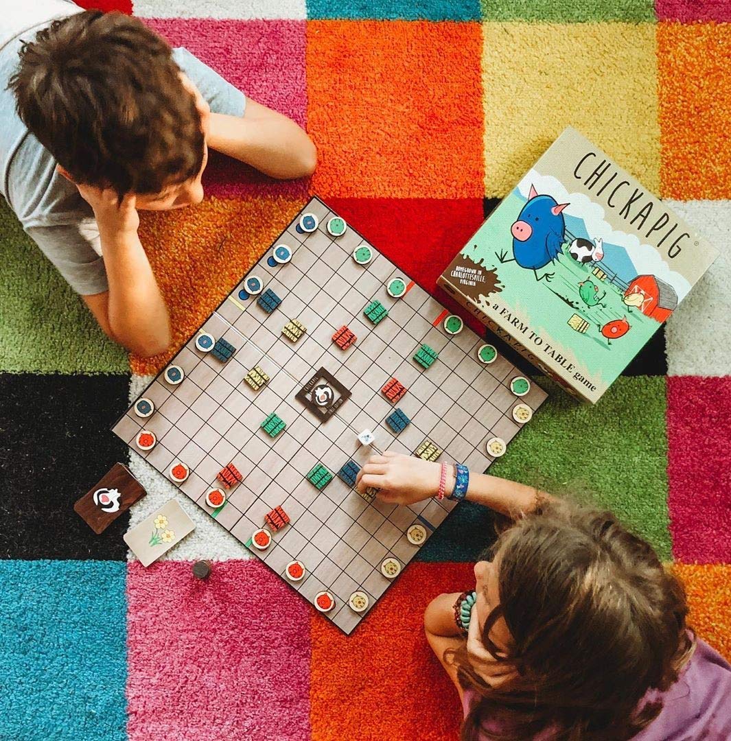 Buffalo Games Chickapig Board Game - A Strategic Board Game Where Chicken-Pig Hybrids Attempt to Reach Their Goal While Dodging Opponents, Hay Bales, and an Ever-Menacing Pooping Cow. - Image 5