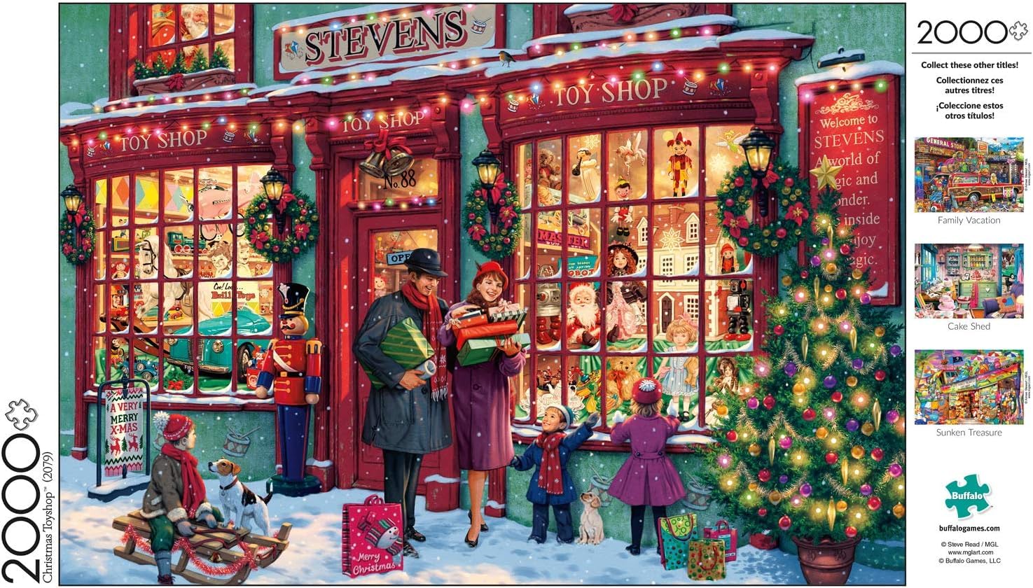 Buffalo Games – Christmas Toyshop - Steve Read - 2000 Piece Jigsaw Puzzle ​ Colorful and Festive Holiday Puzzles for Adults – Precision-Cut Pieces, Beautiful Artwork, and Hours of Winter Fun - Image 6