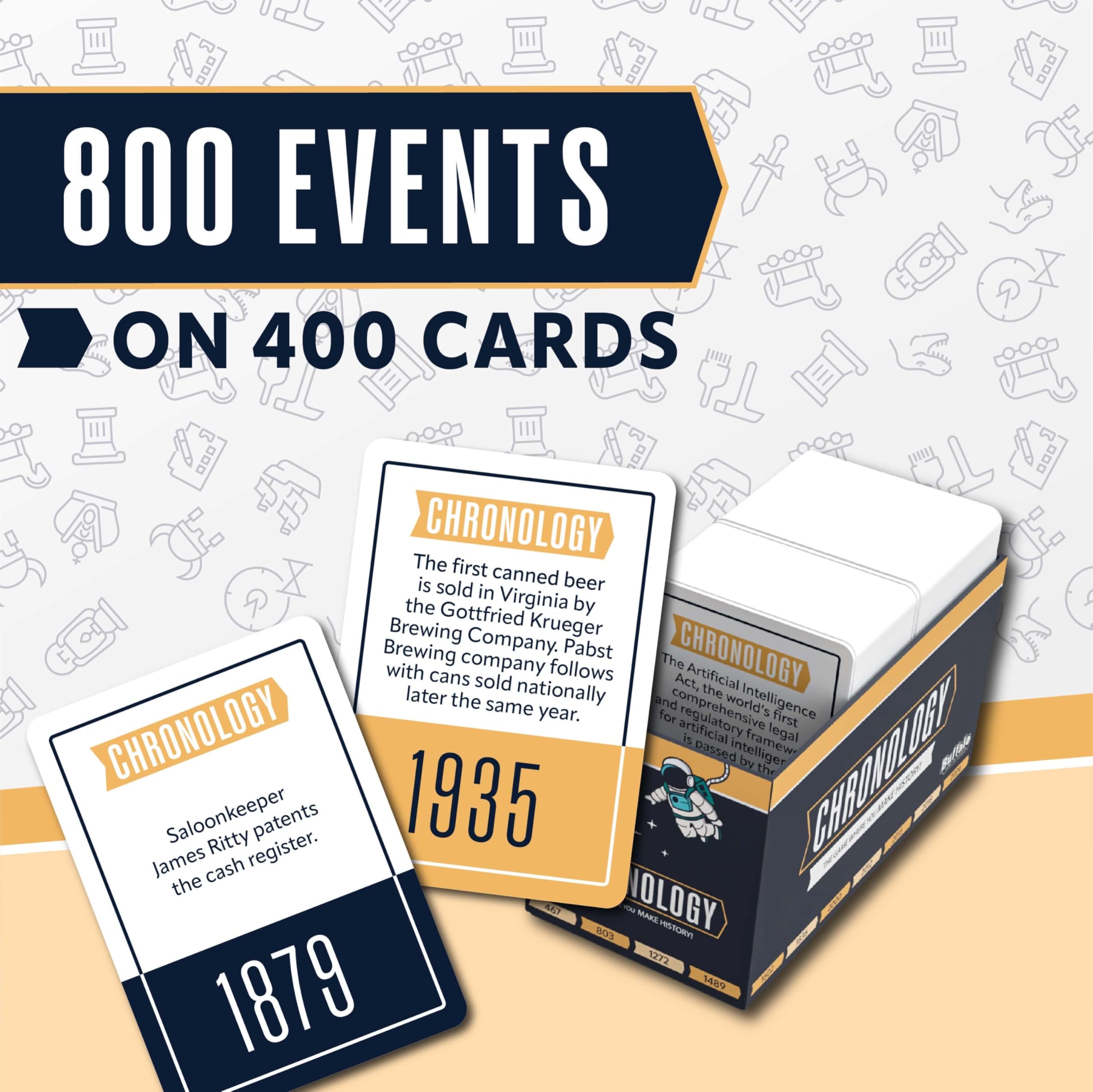 Buffalo Games - Chronology - The Game Where You Make History - Historical Timeline Trivia for 2+ Players, Ages 14+ - Image 3