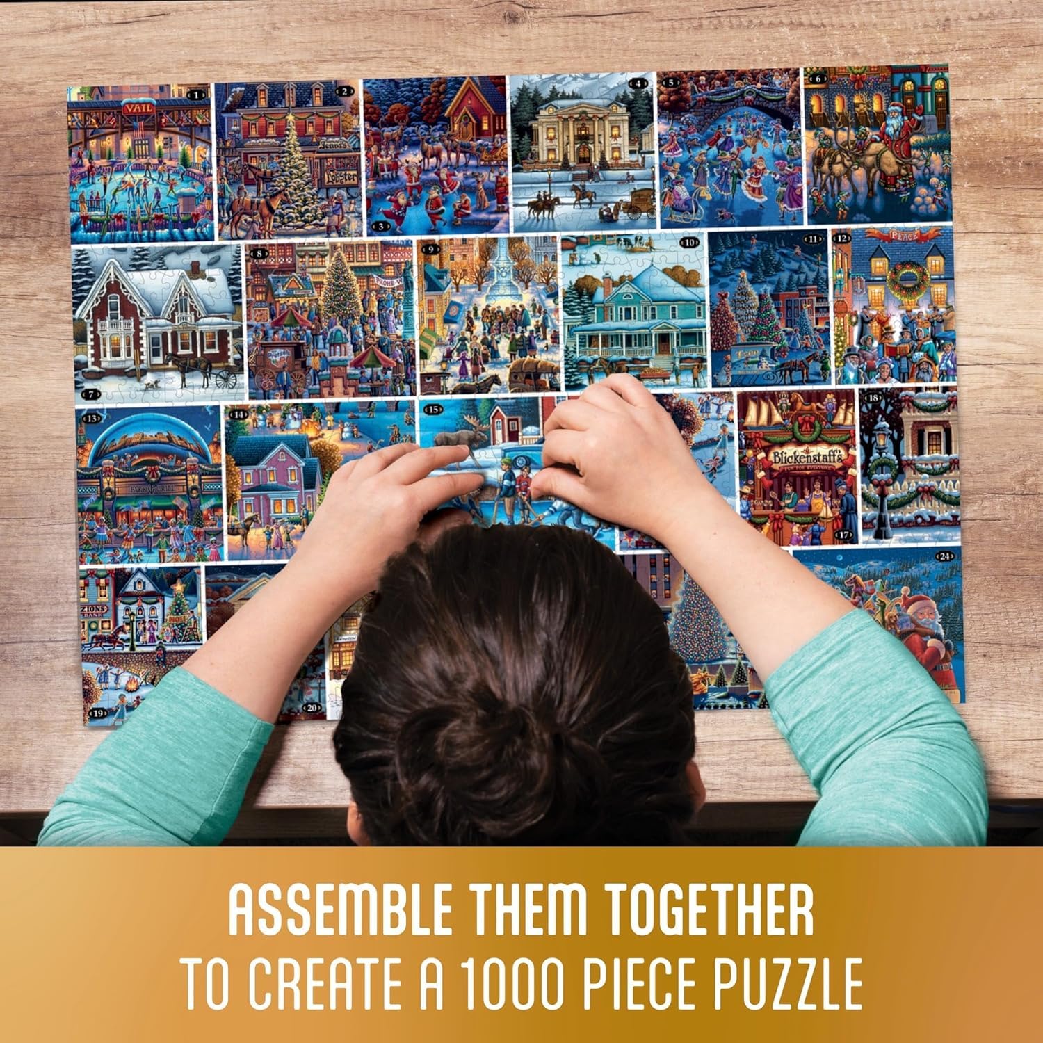 Buffalo Games - Dowdle - 24 Days of Christmas Advent Calendar Puzzles – 24 Mini Puzzles to UNbox - 1,000 Total Pieces - Image 4