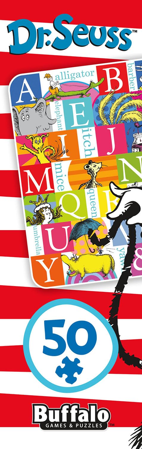 Buffalo Games Dr. Seuss Alphabet 50 PC Floor Puzzle - Family Fun Extra Large Jigsaw - Finished Size is 3' x 2' - Image 6