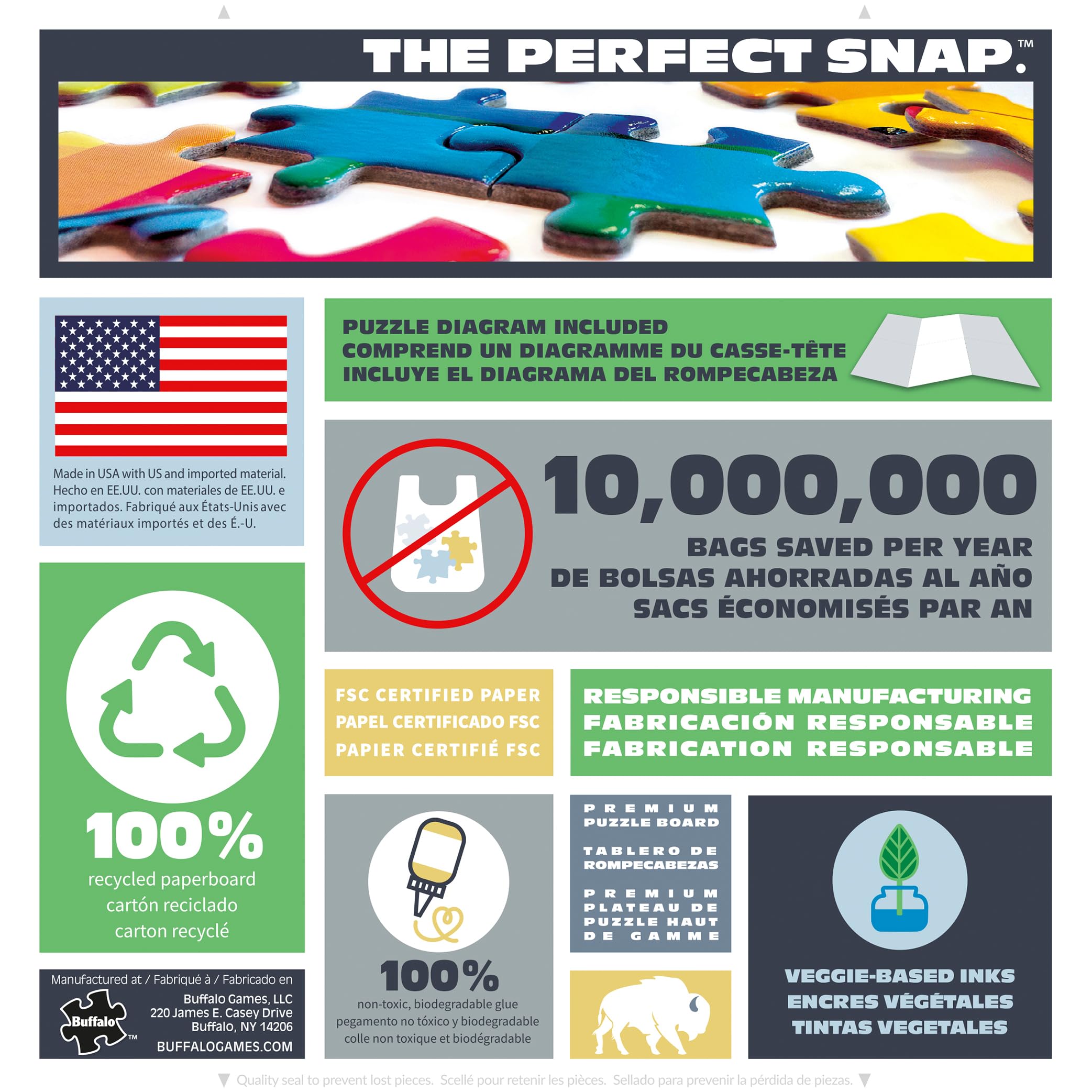 Buffalo Games – Eagle of Freedom - 500 Piece Jigsaw Puzzle Colorful Puzzle for Adults – Precision-Cut Pieces, Beautiful Artwork, and Hours of Relaxing Fun - Image 7