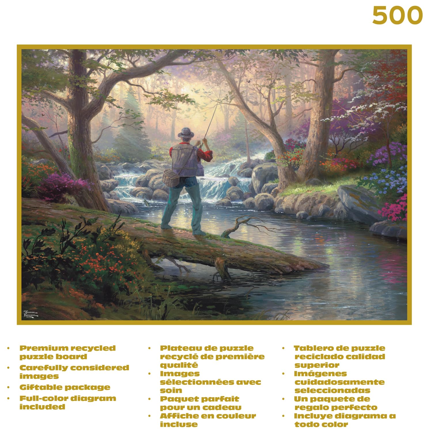 Buffalo Games - Gold - Thomas Kinkade - It Doesn't Get Much Better - 500 Piece Jigsaw Puzzle for Adults - Challenging Puzzle Perfect for Game Nights - Image 3