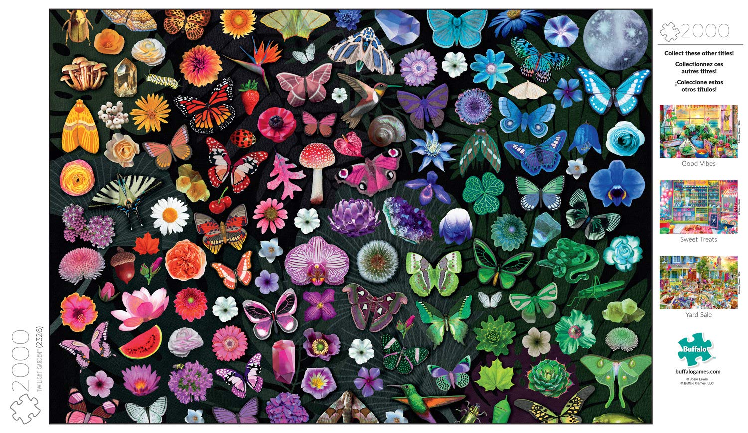 Buffalo Games - Josie Lewis - Twilight Garden - 2000 Piece Jigsaw Puzzle for Adults Challenging Puzzle Perfect for Game Nights - Image 5