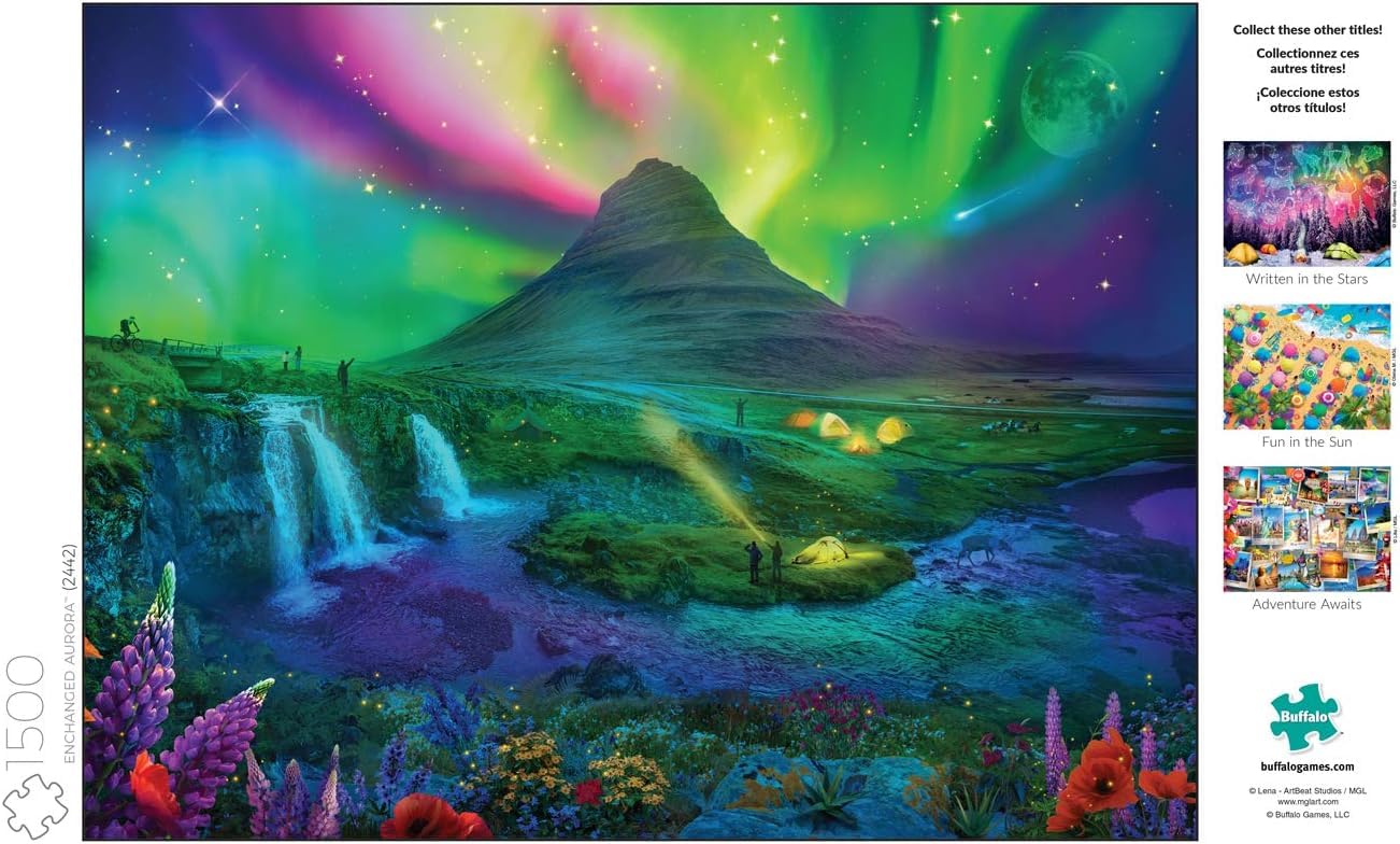 Buffalo Games - Lena - Enchanted Aurora - 1500 Piece Jigsaw Puzzle for Adults -Challenging Puzzle Perfect for Game Nights - Finished Size is 38.50 x 26.50 - Image 5