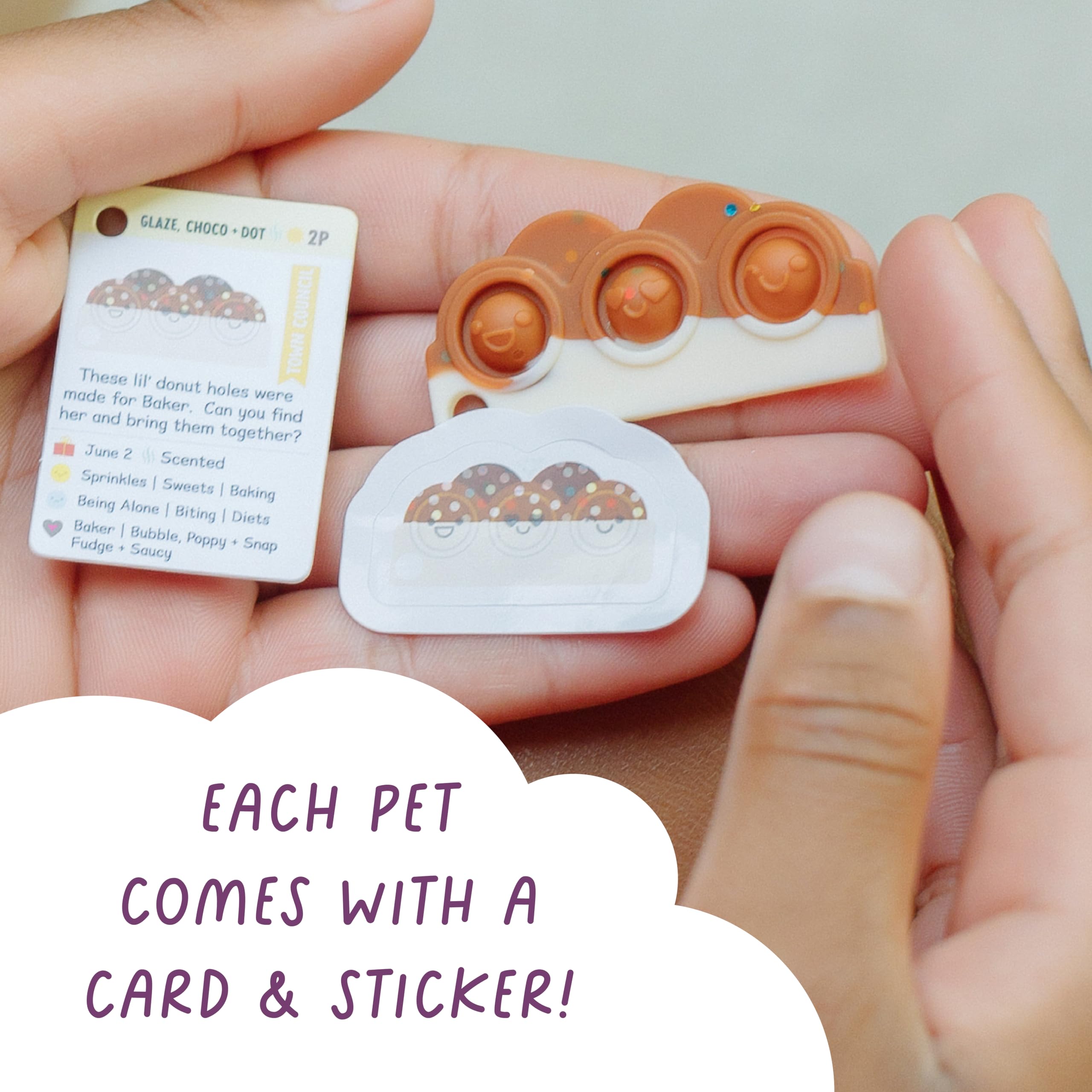 Buffalo Games Pop It Pets Petites - Season 2 - The Ultimate MINI Sensory Fidget Toy - Popping Bubbles and Adorable Characters for Your Pets - Collector map with Cards and Stickers from Buffalo Games - Image 4