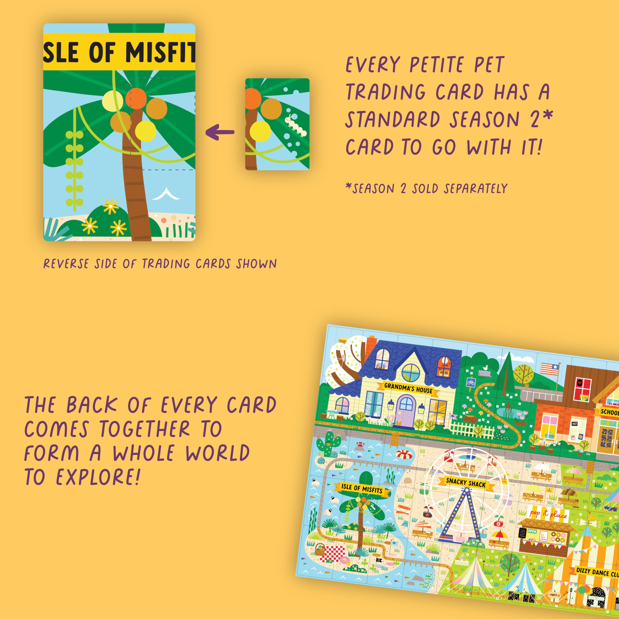 Buffalo Games Pop It Pets Petites - Season 2 - The Ultimate MINI Sensory Fidget Toy - Popping Bubbles and Adorable Characters for Your Pets - Collector map with Cards and Stickers from Buffalo Games - Image 6