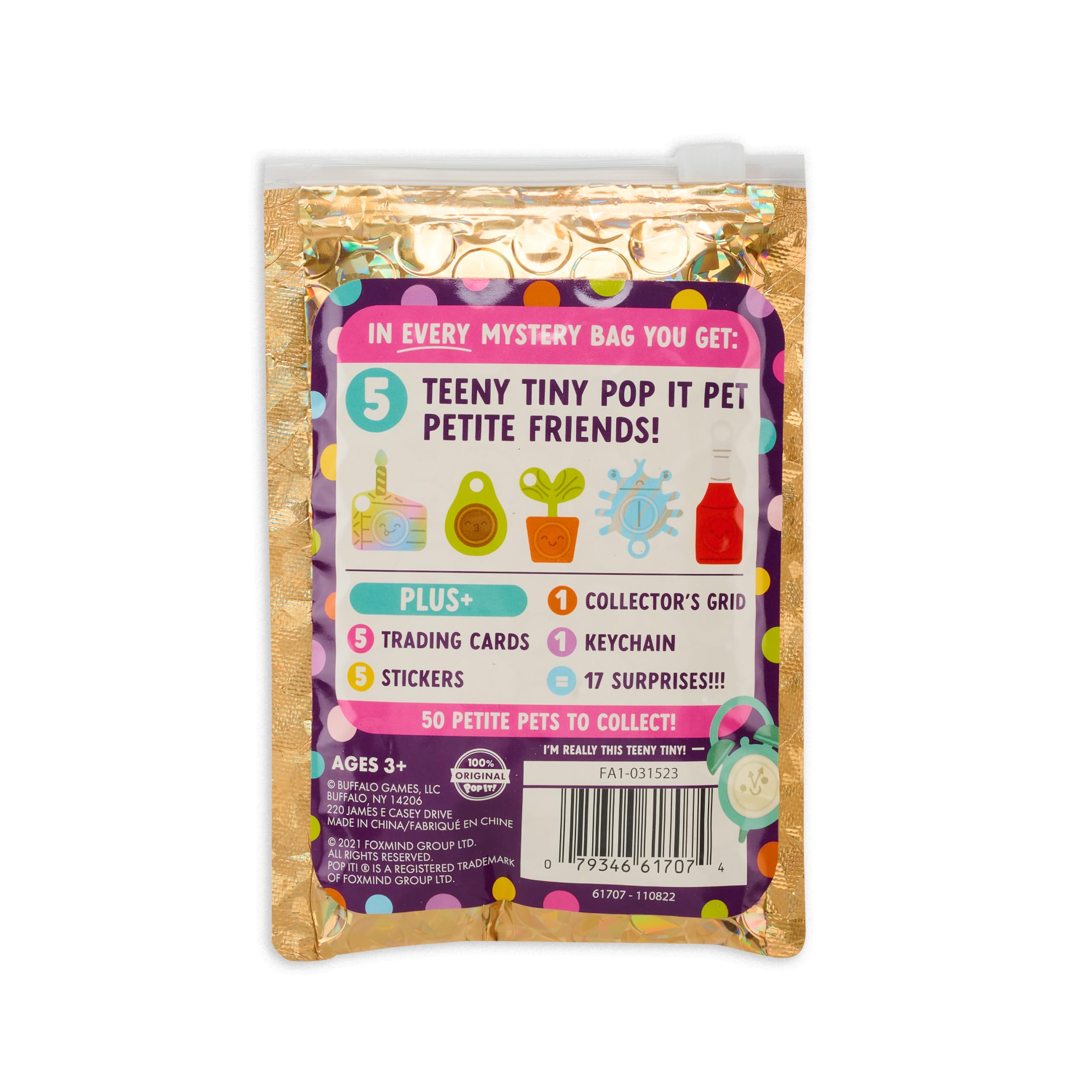 Buffalo Games Pop It Pets Petites - Season 2 - The Ultimate MINI Sensory Fidget Toy - Popping Bubbles and Adorable Characters for Your Pets - Collector map with Cards and Stickers from Buffalo Games - Image 7