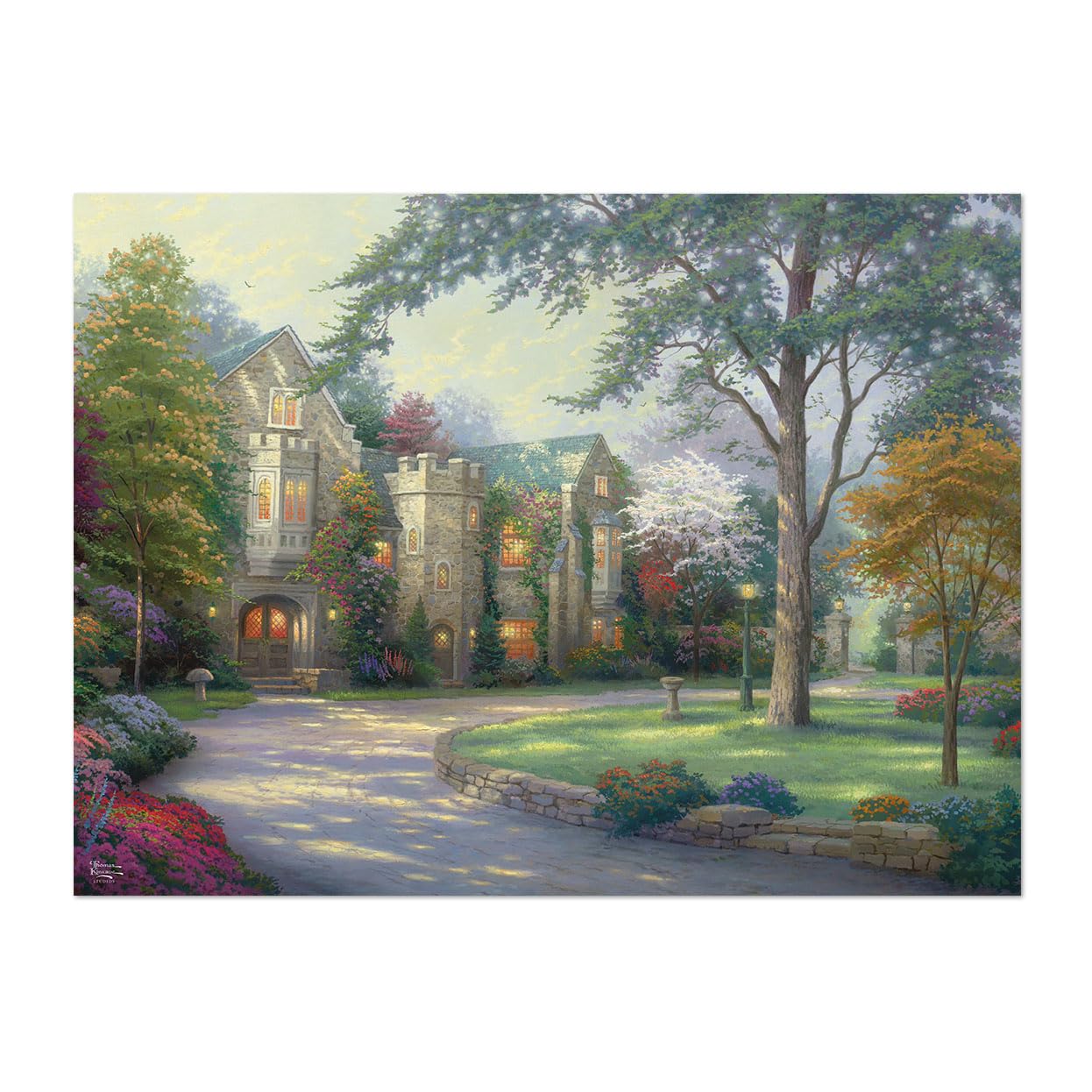 Buffalo Games Sapphire Select – Thomas Kinkade Beyond Summer Gate 1000 Piece Jigsaw Puzzle | Premium Blue Board - Image 5