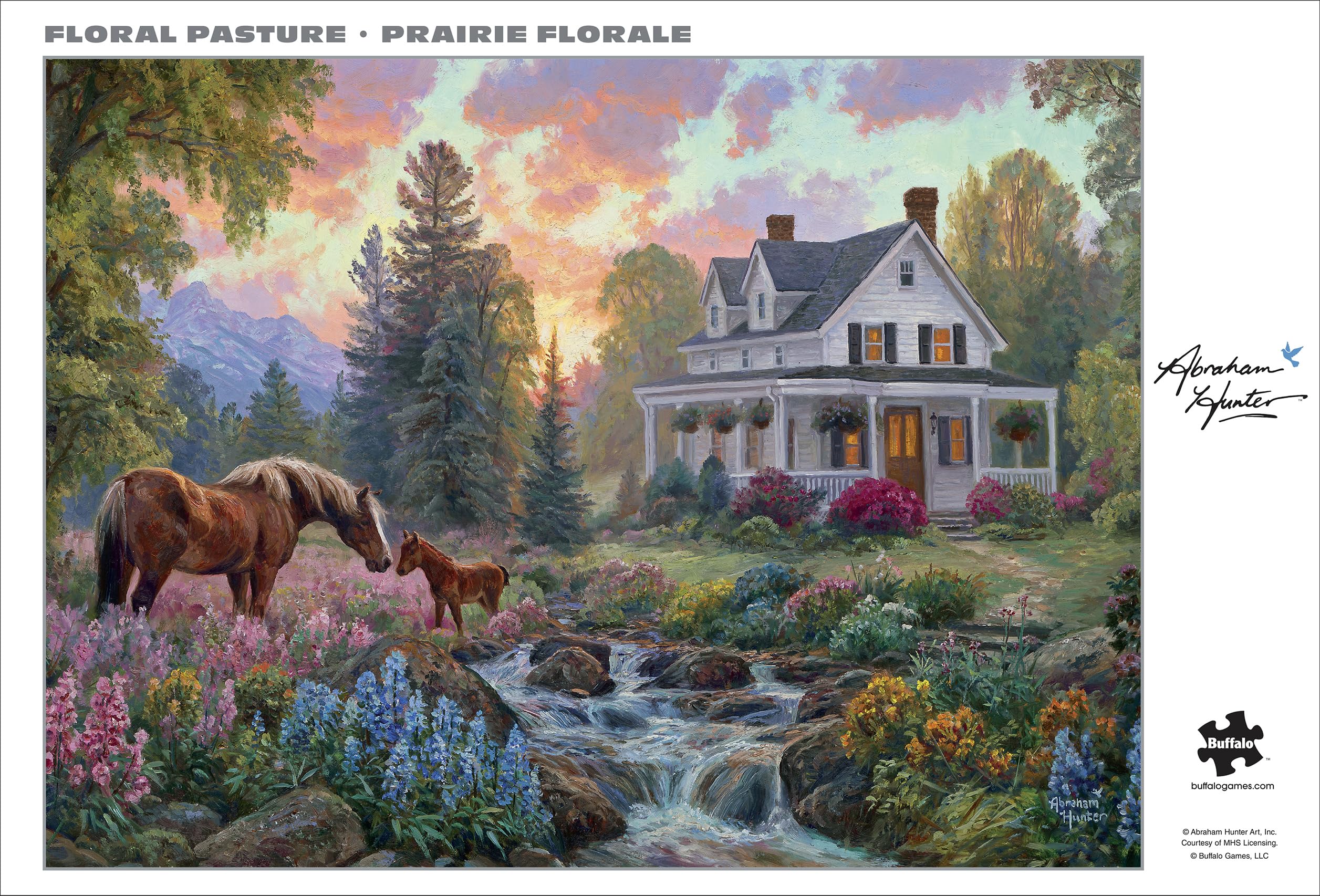 Buffalo Games - Silver Select - Abraham Hunter - Floral Pasture - 1000 Piece Jigsaw Puzzle for Adults -Challenging Puzzle Perfect for Game Nights - Precision-Cut Pieces - Image 8