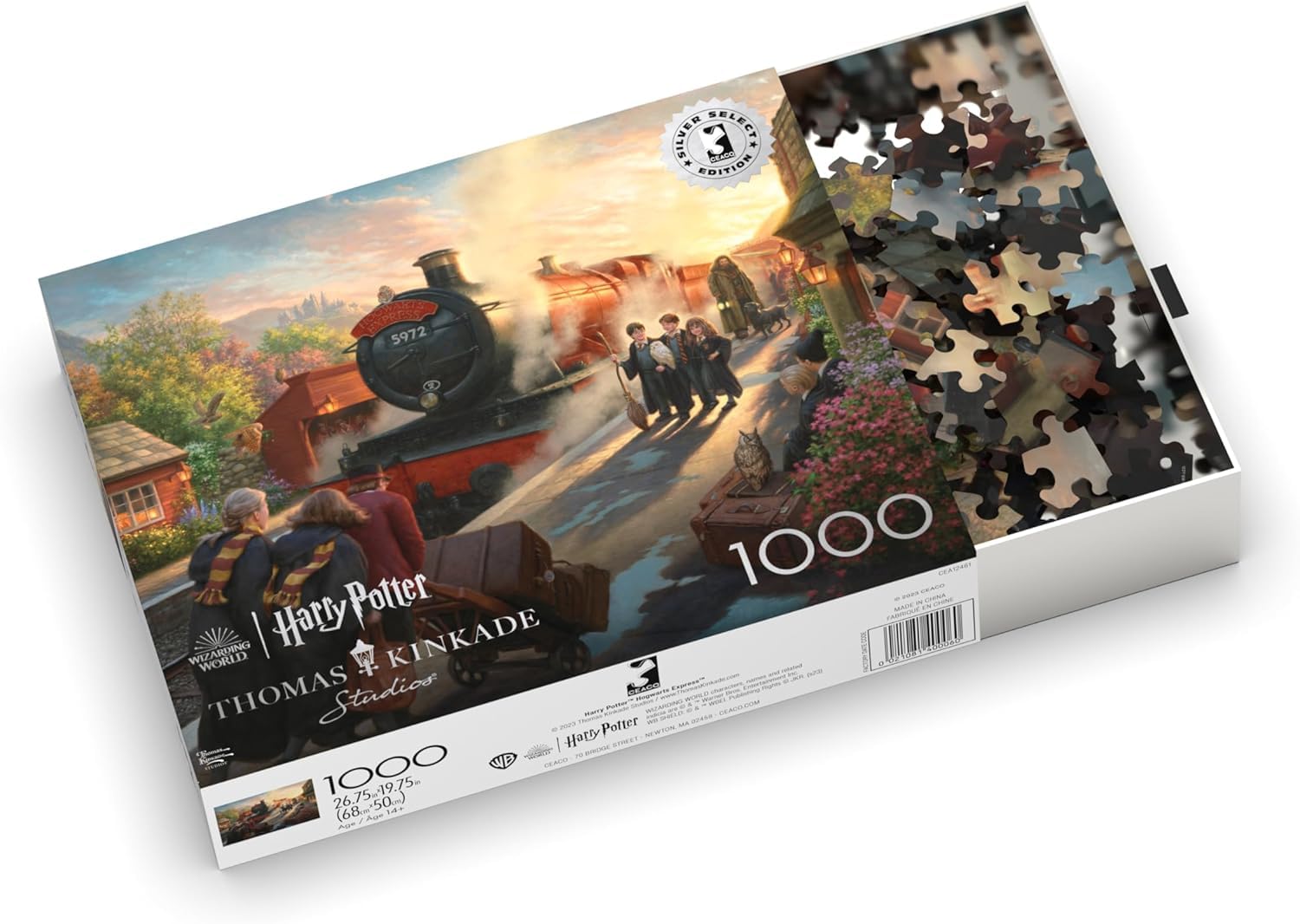 Buffalo Games - Silver Select - Thomas Kinkade - Hogwart's Express - 1000 Piece Jigsaw Puzzle for Adults -Challenging Puzzle Perfect for Game Nights - Finished Size is 26.75 x 19.75 - Image 4
