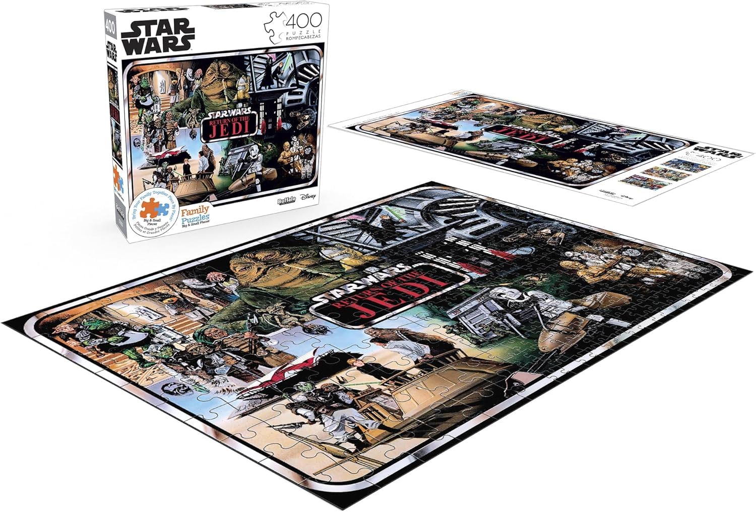 Buffalo Games - Star Wars - Return of The Jedi Collector's Case Art - 400 Piece Jigsaw Puzzle for Families -Challenging Puzzle Perfect for Game Nights - Size is 21.25 x 15.00 - Image 4