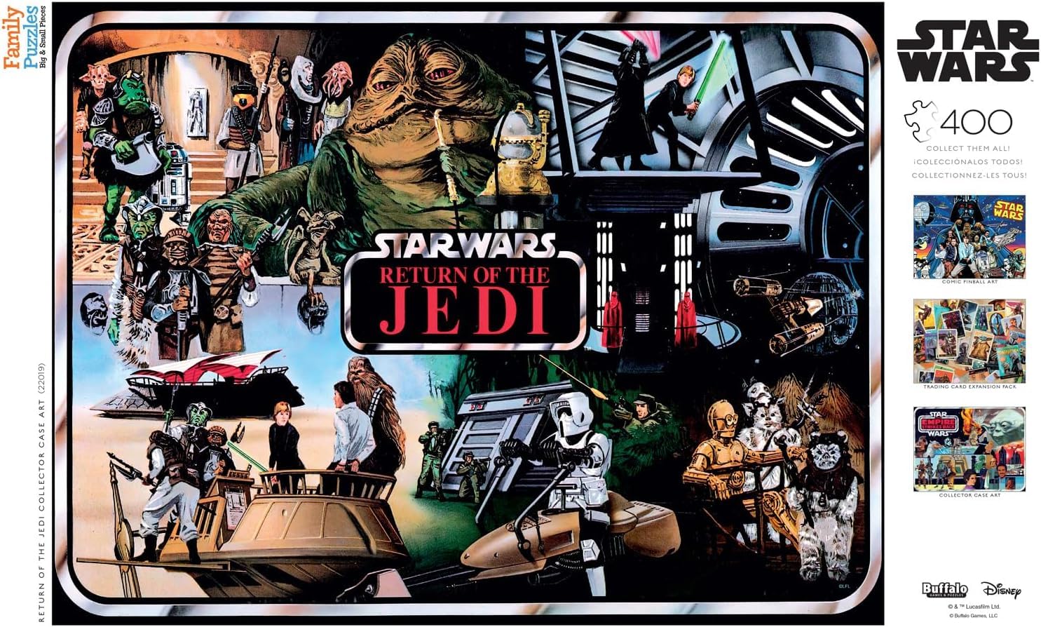 Buffalo Games - Star Wars - Return of The Jedi Collector's Case Art - 400 Piece Jigsaw Puzzle for Families -Challenging Puzzle Perfect for Game Nights - Size is 21.25 x 15.00 - Image 5