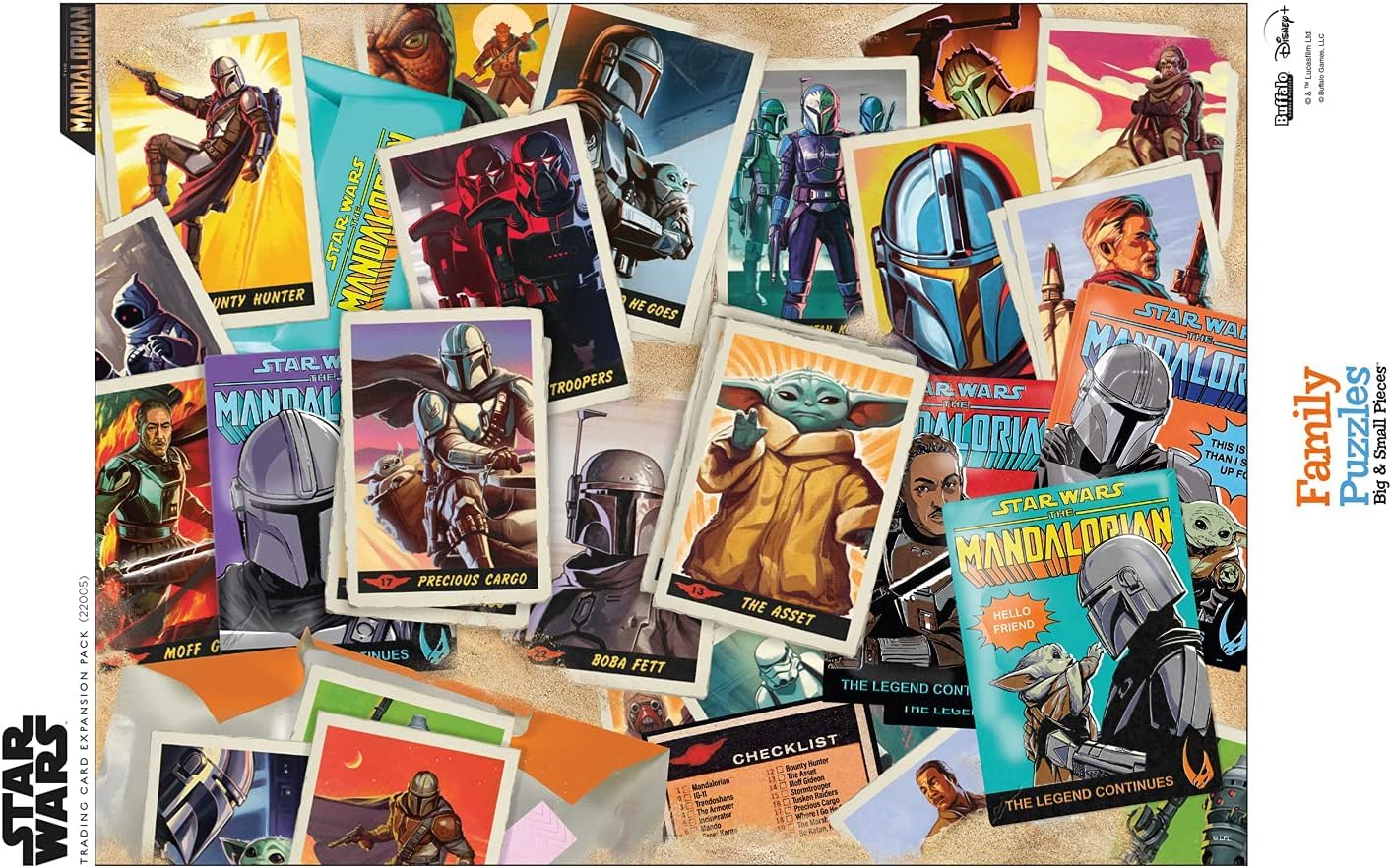 Buffalo Games - Star Wars - The Mandalorian Trading Card Expansion Pack - 400 Piece Jigsaw Puzzle for Families -Challenging Puzzle Perfect for Game Nights - Size is 21.25 x 15.00 - Image 5