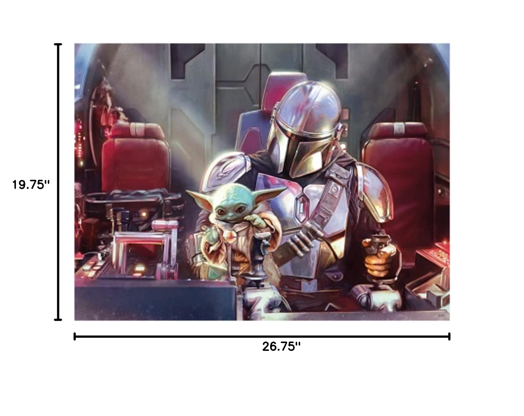 Buffalo Games - Star Wars - This is Not A Toy (The Mandalorian) - 1000 Piece Jigsaw Puzzle for Adults Challenging Puzzle Perfect for Game Nights - Finished Puzzle Size is 26.75 x 19.75 - Image 4