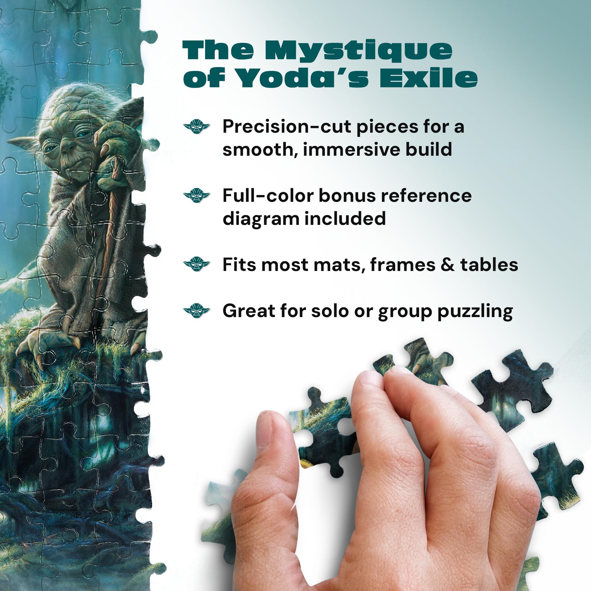 Buffalo Games - Star Wars - Yoda - 1000 Piece Jigsaw Puzzle For Adults -Challenging Puzzle Perfect for Game Nights - Finished Size is 26.75 x 19.75 - Image 5