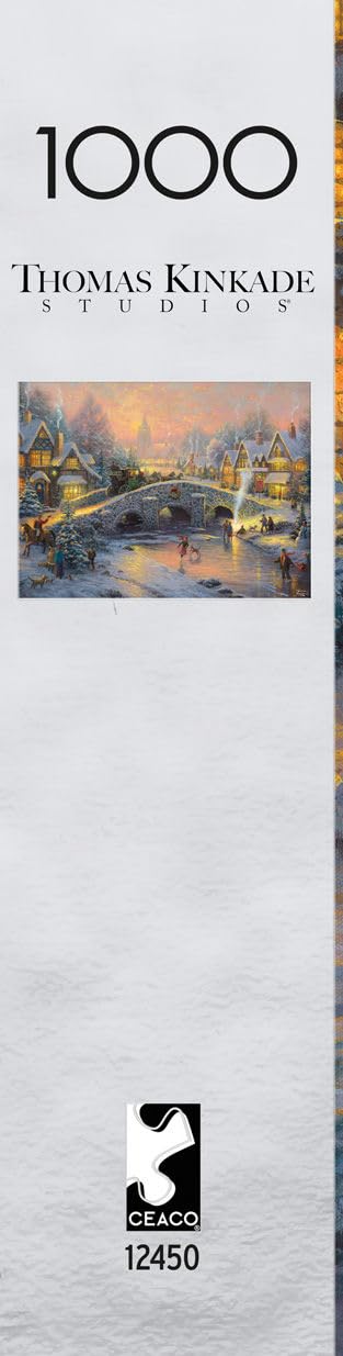 Buffalo Games – Thomas Kinkade - Spirit of Christmas - 1000 Piece Silver Select Jigsaw Puzzle - Festive Holiday Puzzles for Adults – Precision-Cut Pieces, Winter Artwork, Relaxing Fun - Image 4