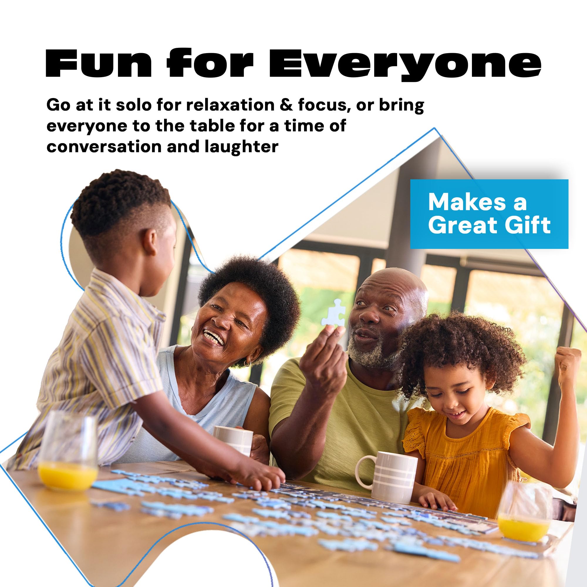 Buffalo Games Thomas Kinkade Summer in Cobblestone Village 1000 Piece Puzzle – Silver Select Premium Jigsaw Puzzle with Foil Accents & Reference Poster - Image 5