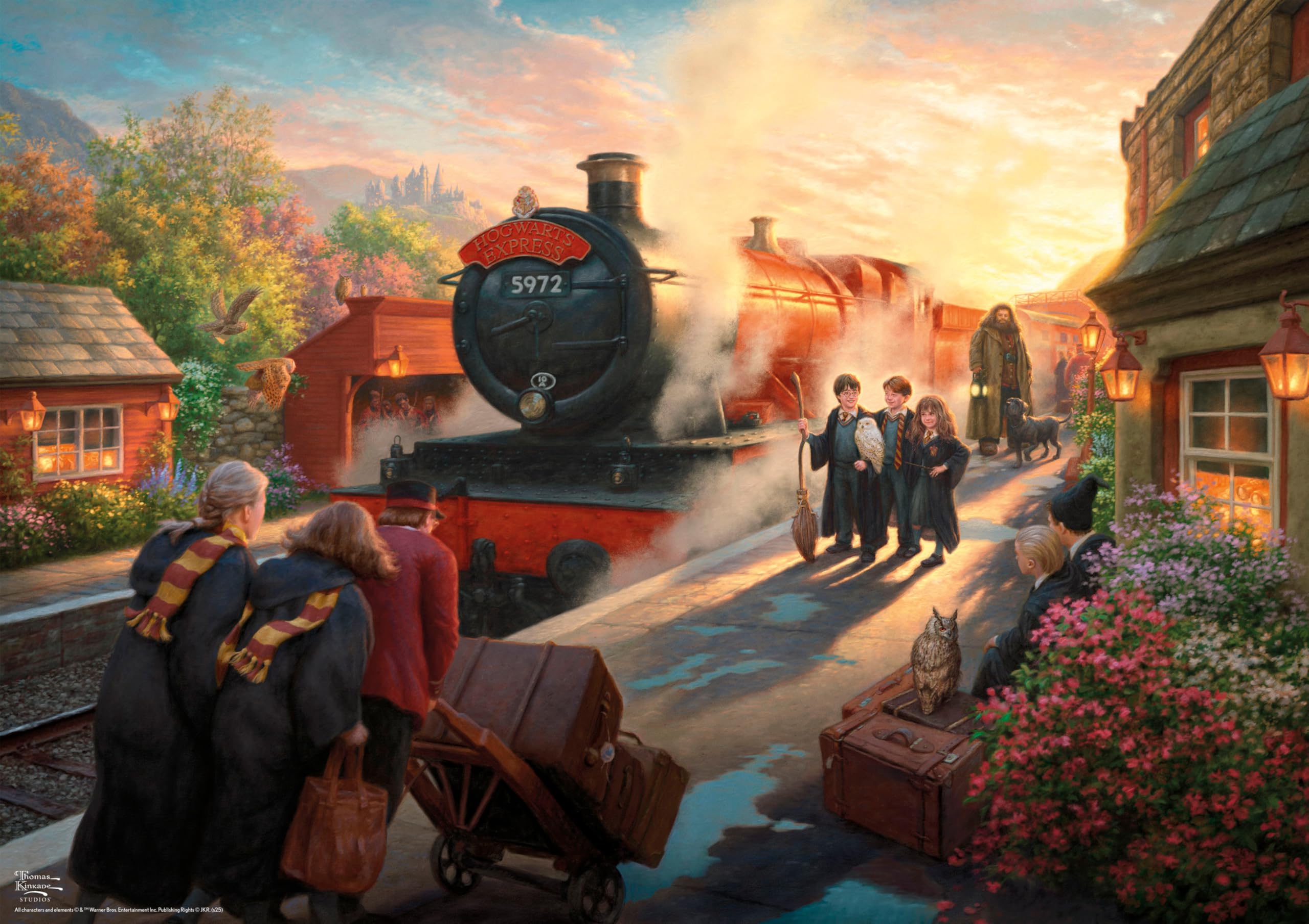 Ceaco - 500 Piece Silver Select Thomas Kinkade Hogwarts Express Jigsaw Puzzle Challenging and Colorful Puzzle for Adults – Precision-Cut Pieces, Beautiful Artwork, and Hours of Relaxing Fun - Image 7