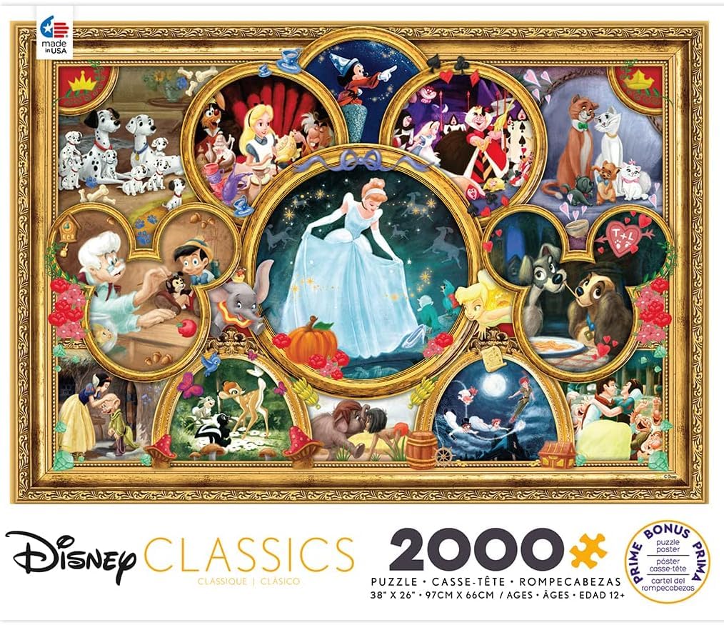 Ceaco - Disney Classics - Disney Classics - 2000 Piece Jigsaw Puzzle , 5" - Image 3