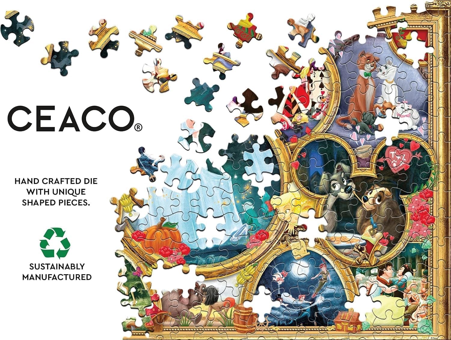 Ceaco - Disney Classics - Disney Classics - 2000 Piece Jigsaw Puzzle , 5" - Image 5