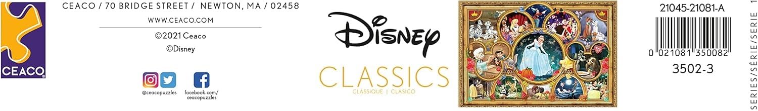 Ceaco - Disney Classics - Disney Classics - 2000 Piece Jigsaw Puzzle , 5" - Image 6
