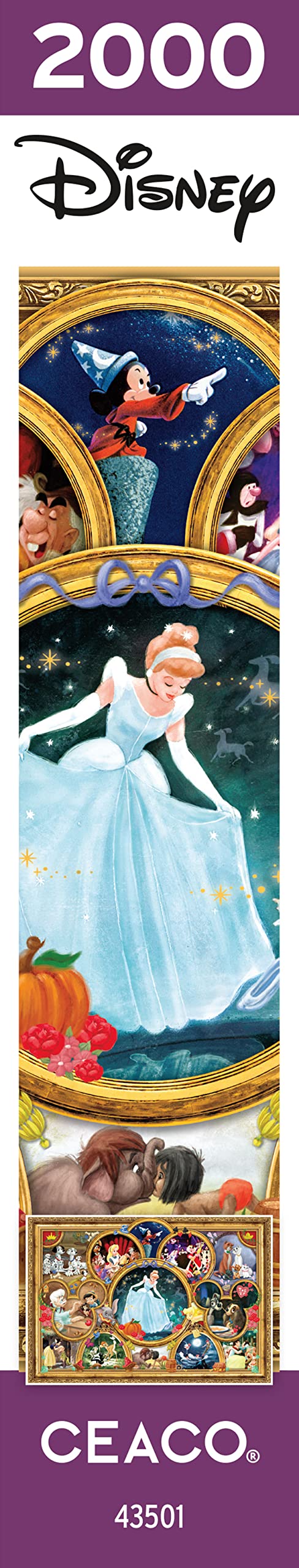 Ceaco - Disney Classics - Disney Classics - 2000 Piece Jigsaw Puzzle , 5" - Image 7
