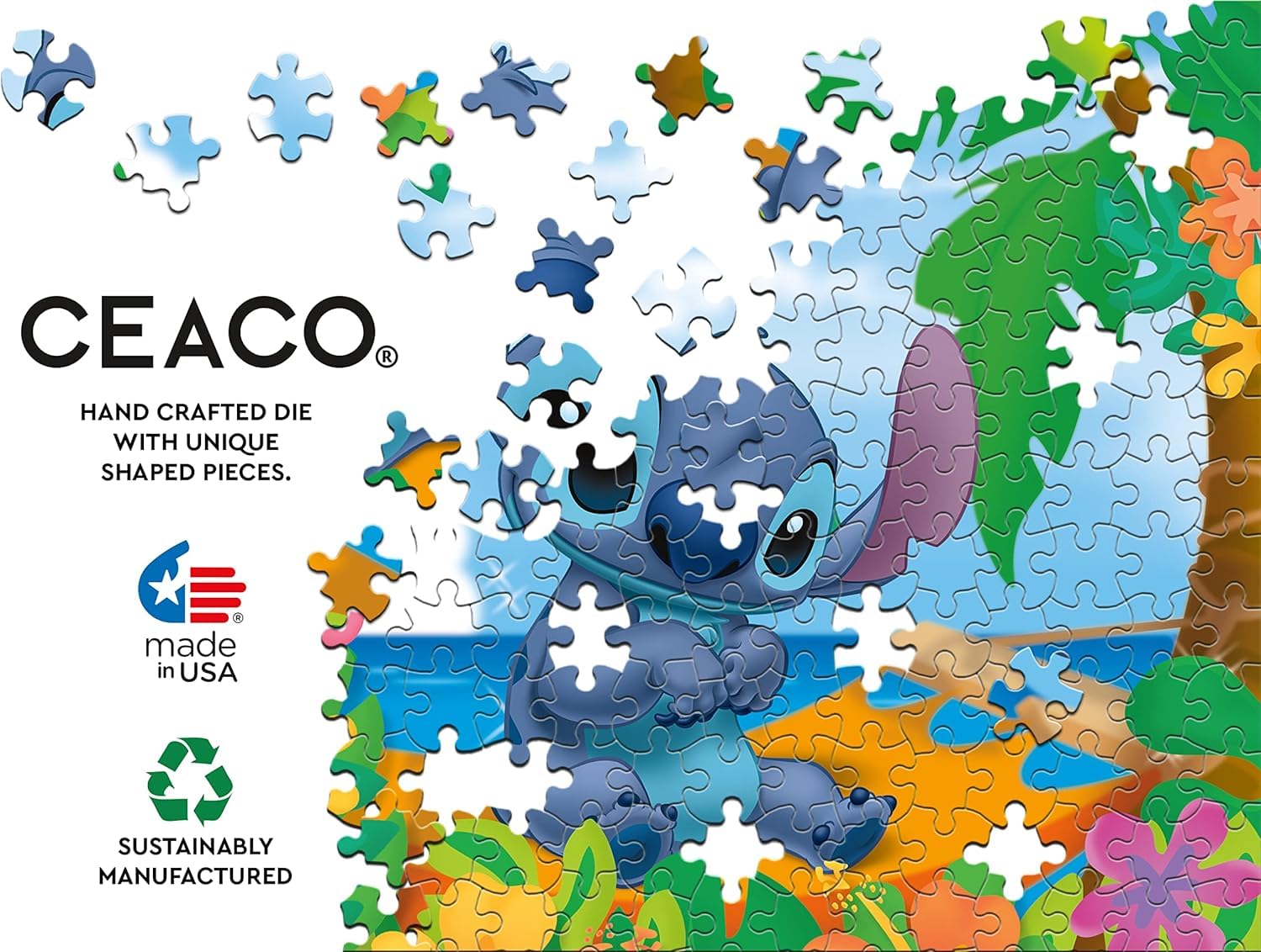 Ceaco - Disney Friends - Flower Power Stitch - 200 Piece Jigsaw Puzzle - Image 5