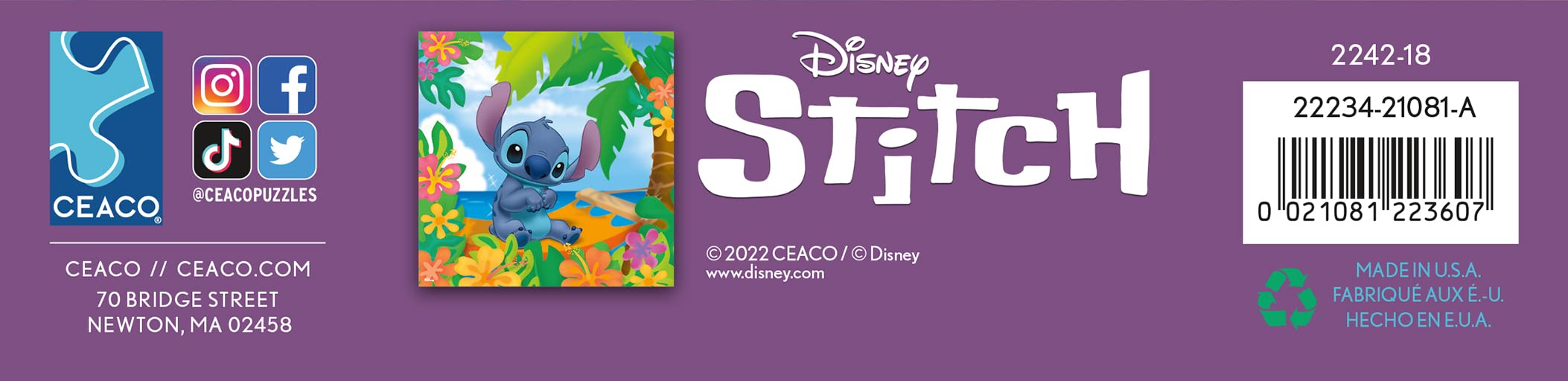 Ceaco - Disney Friends - Flower Power Stitch - 200 Piece Jigsaw Puzzle - Image 7