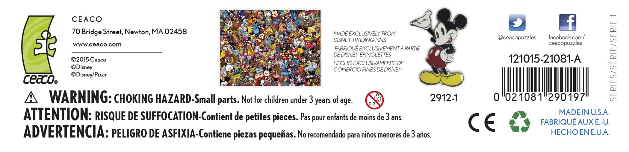 Ceaco - Disney - Photo Magic Pins - 750 Piece Jigsaw Puzzle - Image 6
