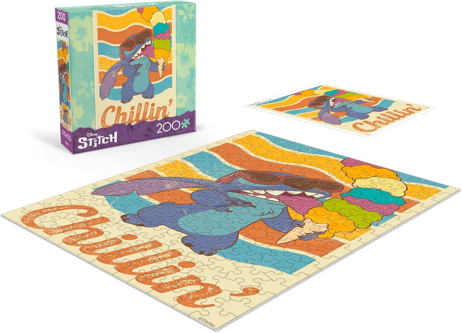 Ceaco - Disney - Stitch - Wear Your Shades - 200 Piece Jigsaw Puzzle - Image 4