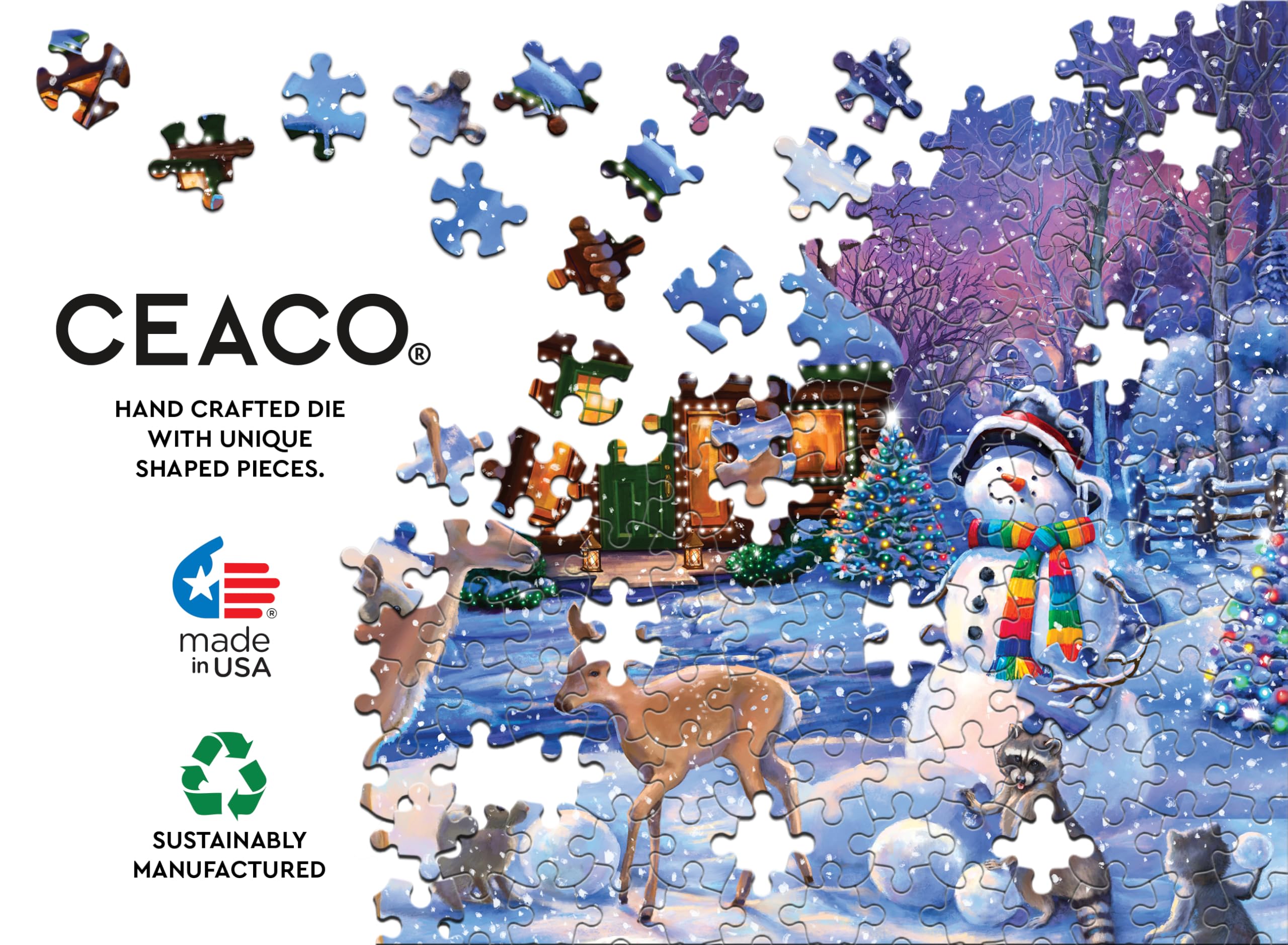 Ceaco - Glow in The Dark - Holiday Wonderland - 750 Piece Jigsaw Puzzle - Image 6