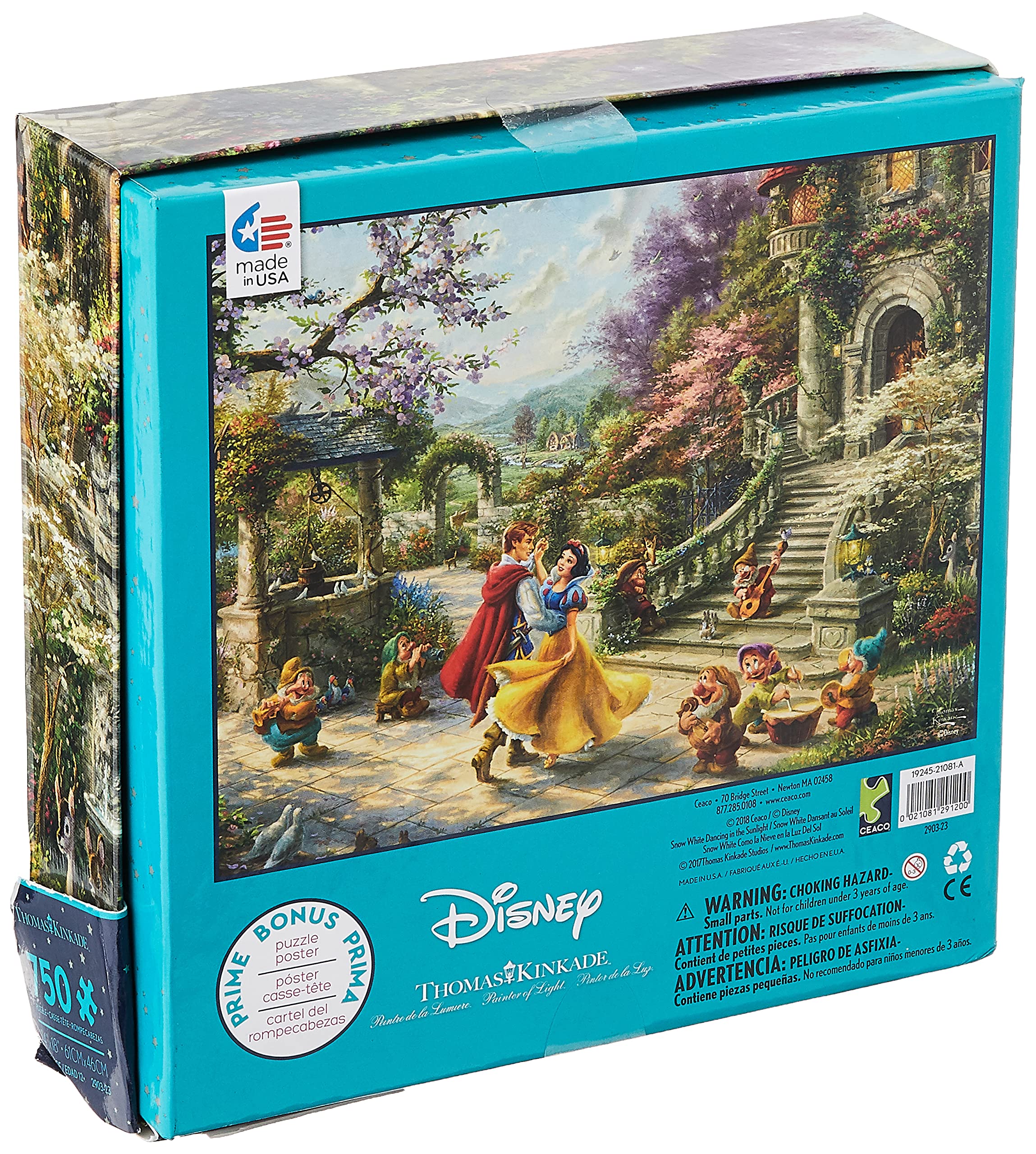 Ceaco - Thomas Kinkade - Disney Dreams Collection - Snow White Sunlight - 750 Piece Jigsaw Puzzle - Image 3
