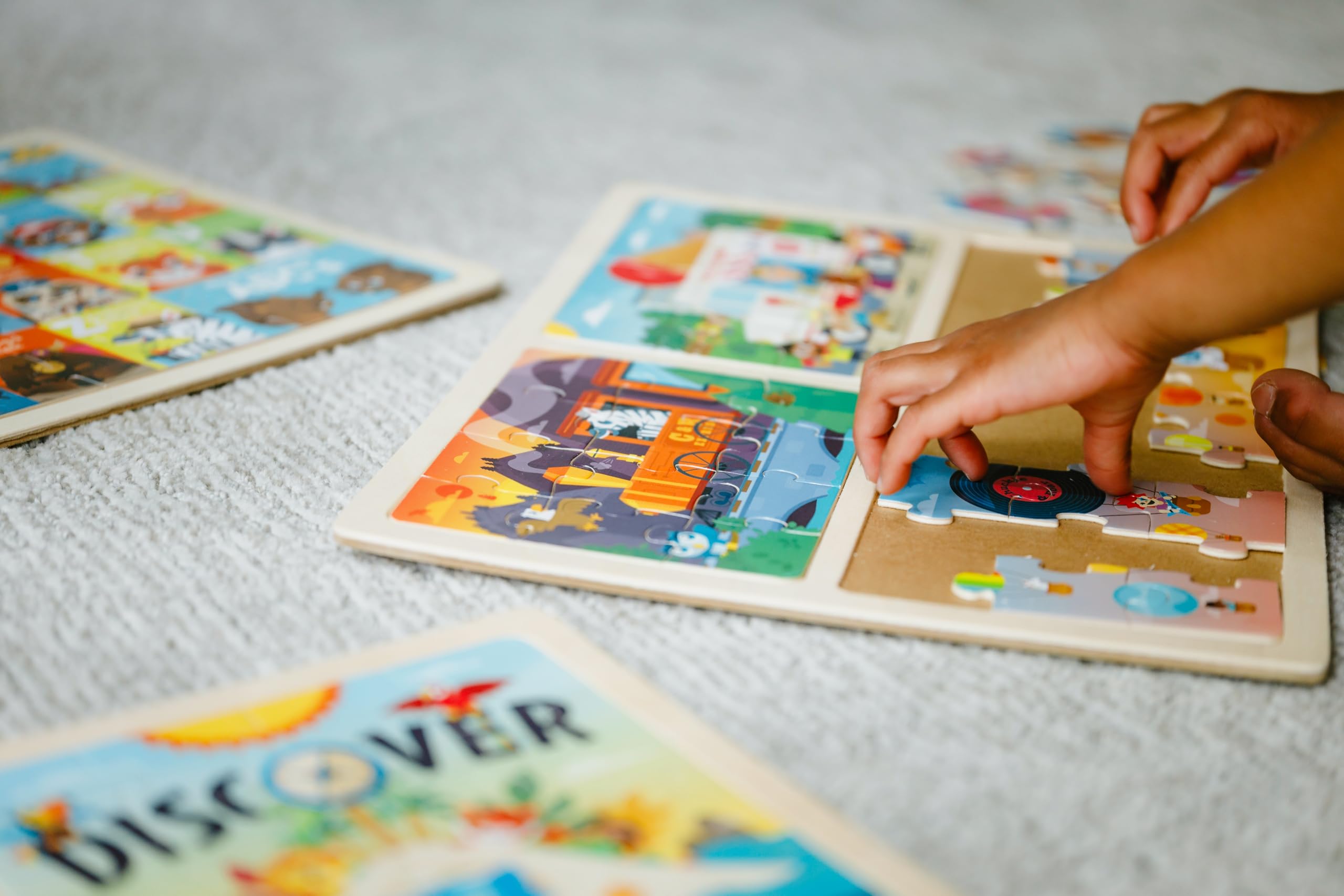 Chuckle and Roar - Toddler Puzzle Set Ages 2-4 – Colorful Preschool Learning Puzzles for Kids – Large Pieces Educational Toy for Fine Motor Skills & Early Brain Development - Image 4