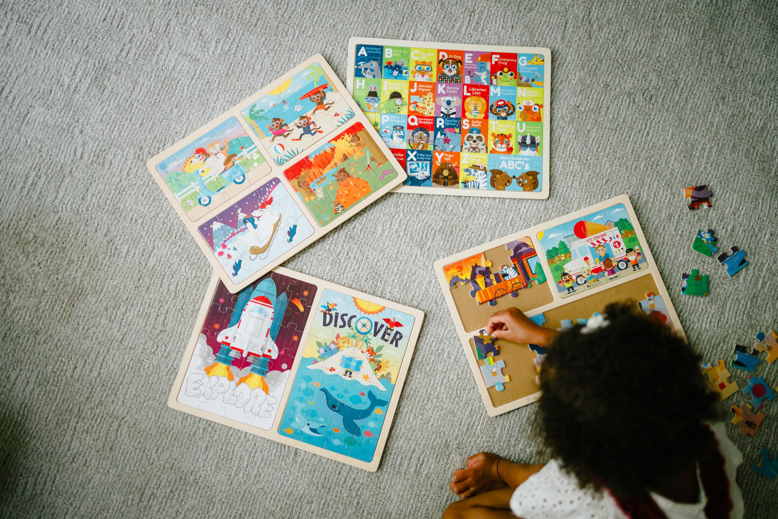 Chuckle and Roar - Toddler Puzzle Set Ages 2-4 – Colorful Preschool Learning Puzzles for Kids – Large Pieces Educational Toy for Fine Motor Skills & Early Brain Development - Image 5