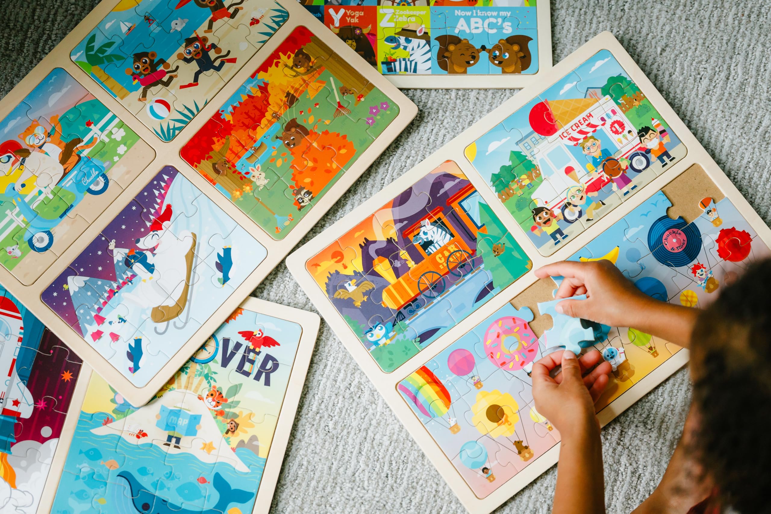 Chuckle and Roar - Toddler Puzzle Set Ages 2-4 – Colorful Preschool Learning Puzzles for Kids – Large Pieces Educational Toy for Fine Motor Skills & Early Brain Development - Image 6