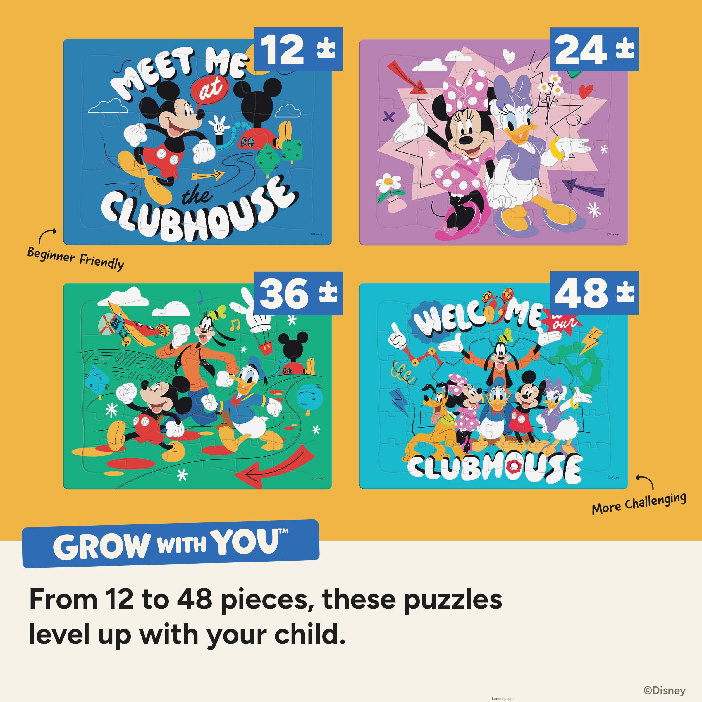 Disney Junior Mickey and Friends - CEACO Tray Puzzles 4 Pack - Made for Kids Ages 4+ - Image 4