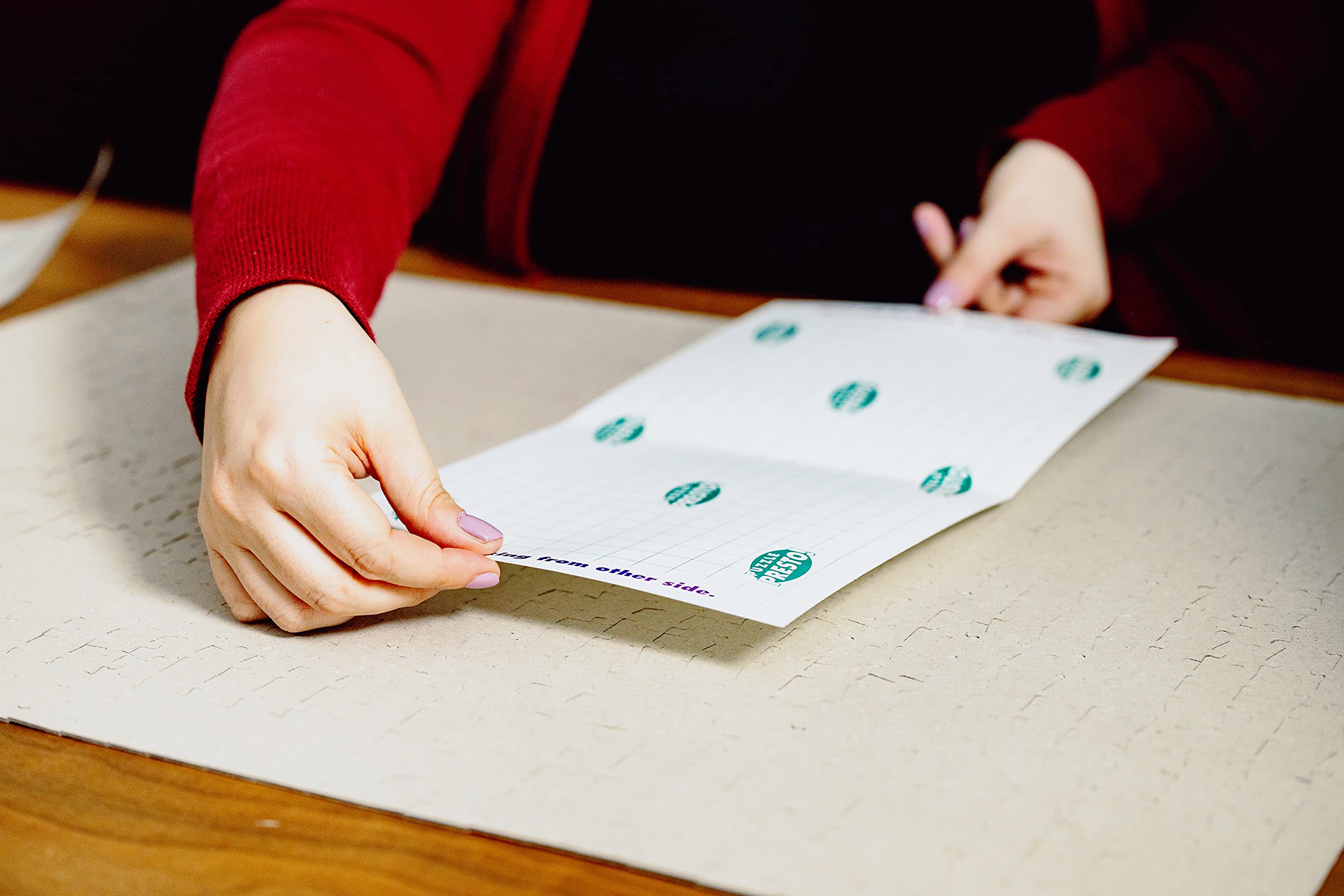 Puzzle Presto Peel & Stick Saver: The Original and Still the Best Way to Preserve Your Finished Puzzle! - 6 Adhesive Sheets and 2 Adhesive Hangers - Image 3